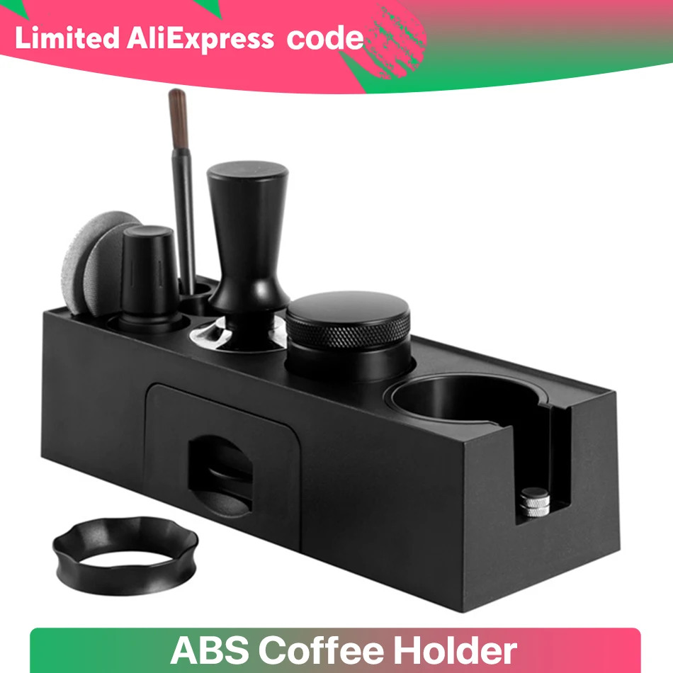 51-58mm ABS Coffee Filter Tamper Holder Coffee Knock Box Espresso Tamper Mat Stand Cafe Tools Coffee Accessories for Barista