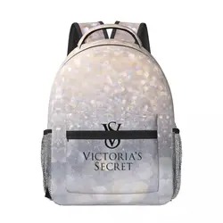 Pink-Victoria-S-Love-Secret New Fashion High Capacity Waterproof College Backpack Trendy Laptop Travel Book Bag 17in