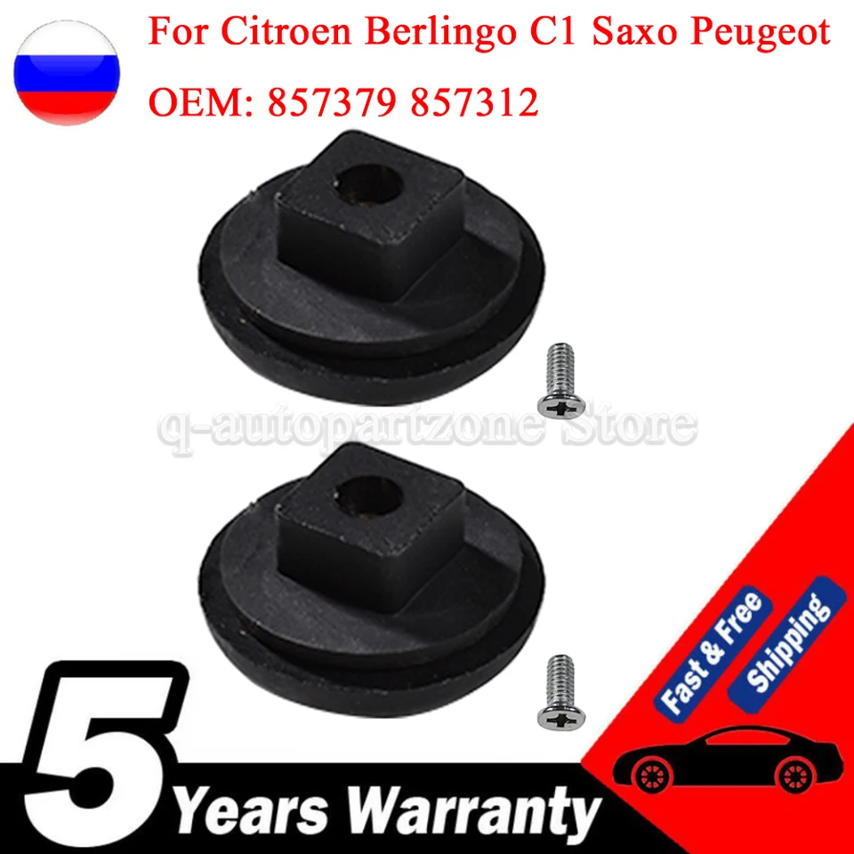 2 Clips Fixation Fenêtre Compatible Pour Citroen Berlingo Peugeot