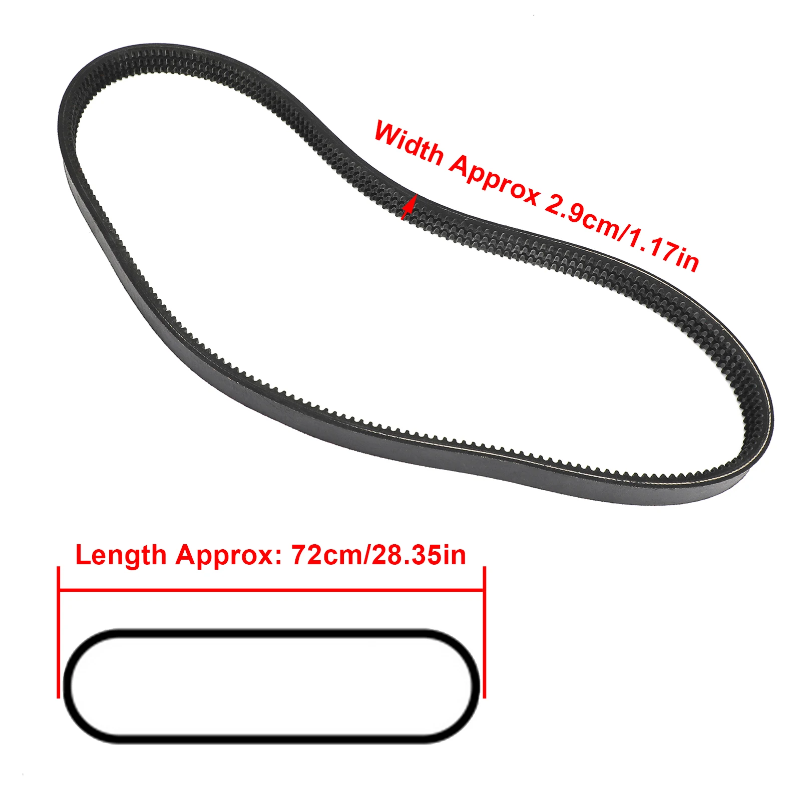 Areyourshop 6660994 Drive Belt for Bobcat Skid Steer Loader 753 763 773 7753