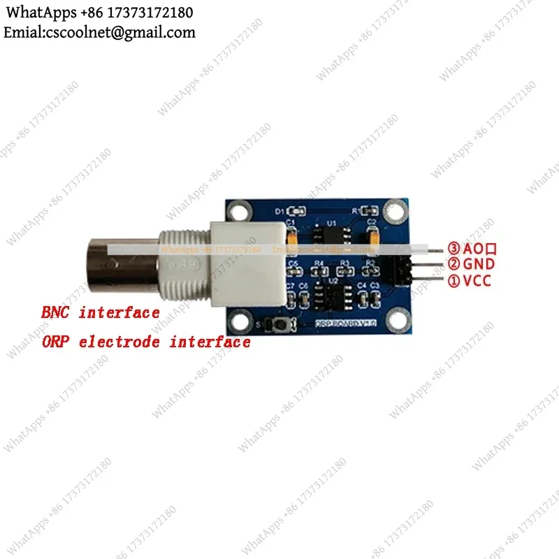 JS02 ORP Module Redox Sensor Water Quality Detection BNC Interface Potentiometer Electrochemical Detection Monitor