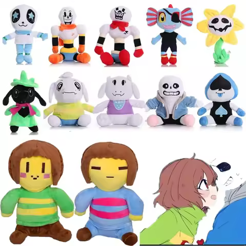Game Undertale Plush Toys Decoration Plushie Dolls Sans Papyrus Frisk Chara Stuffed Pillow Children Birthday Christmas Gifts