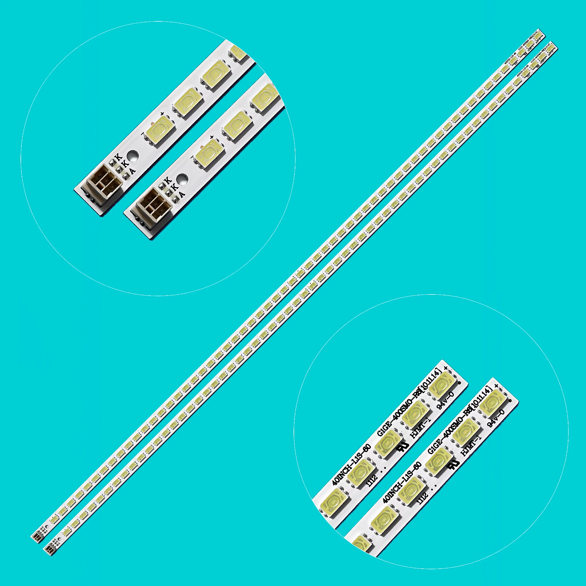 1/5/10 kits LED Backlight Strips For VES400UNES-04 LED40880IX LTA400HM21 LC40LE510RU VES400UNES-05 VES400UNES-02-B 40PFL4707