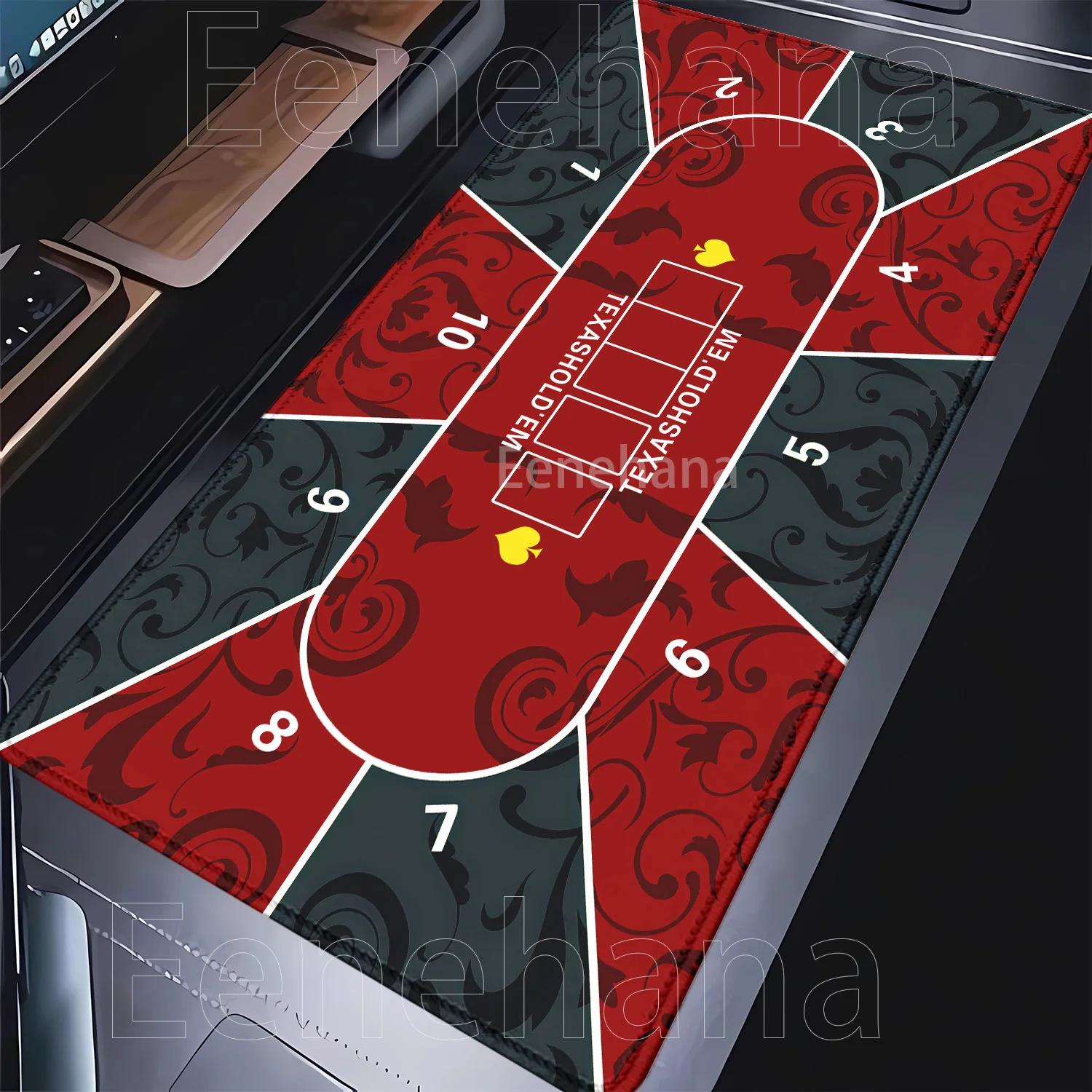 لوحة ماوس تكساس هولدم بوكر المطاط نونسليب الألعاب XXL 400x900 مللي متر HD الطباعة لوحة الماوس الاوفرلوك الترفيه مجلس لعبة مكتب حصيرة