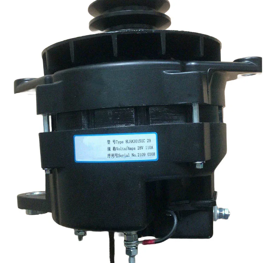 อะไหล่รถบัสคุณภาพสูง SXLL ใหม่เอี่ยม ไดชาร์จ 28V 110A อะไหล่เครื่องยนต์ HL75-78 อะไหล่เครื่องยนต์ 8LHA3015UC ชุดประกอบเครื่องกำเนิดไฟฟ้า คุณภาพดี ใช้งานได้ดี