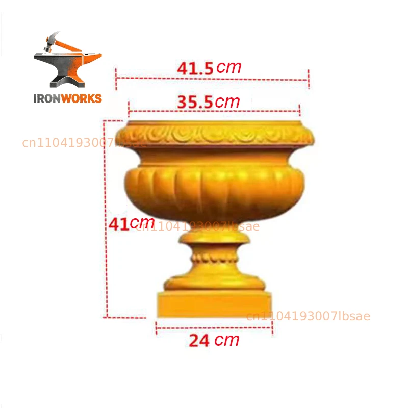 ABS High Quality Diameter 50cm Plastic Precast Concrete Flower Pot Planter Molds