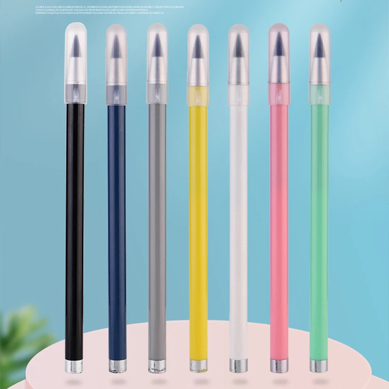 Macaron style Eternal Pencil Durable Inkless HB Unlimited Writing Pen No Ink Sketch Tool Office Supplies School Stationery KIDS