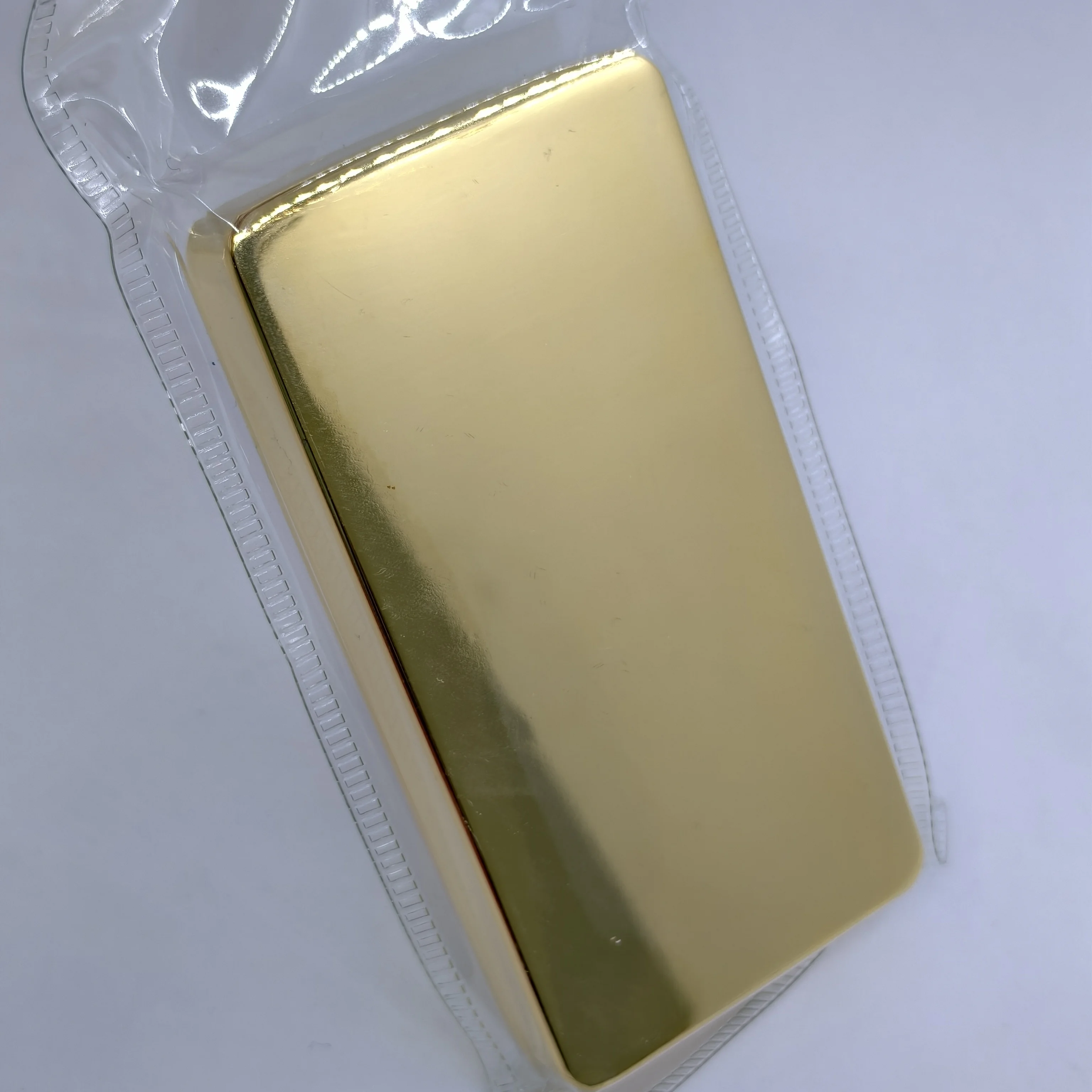 1pc/lot 1Kilo Swiss Gold Plated Bullion Bar Non-Magnetic 1:1 Copy Metal Bar Sealed packaging For Souvenir Collection & Gift Item