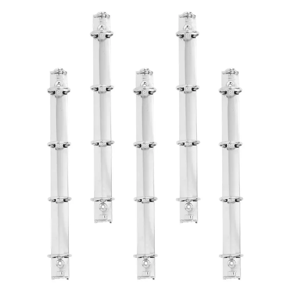 

5Pcs Metal Document Binder A4 4-Hole Looseleaf Binding Clips for School Office Organization Sturdy Portable Notebook Folder