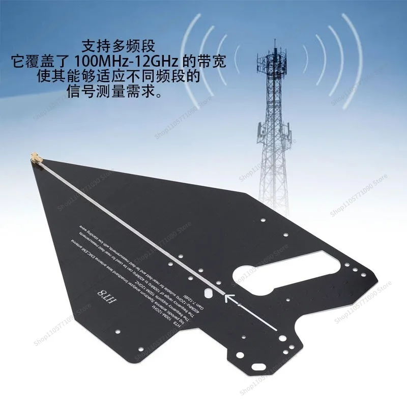 For HT8 Log‑Periodic Broadband Antenna 0.1‑12GHz EMC Testing Antenna for Signal Receiving Transmitting Measurement