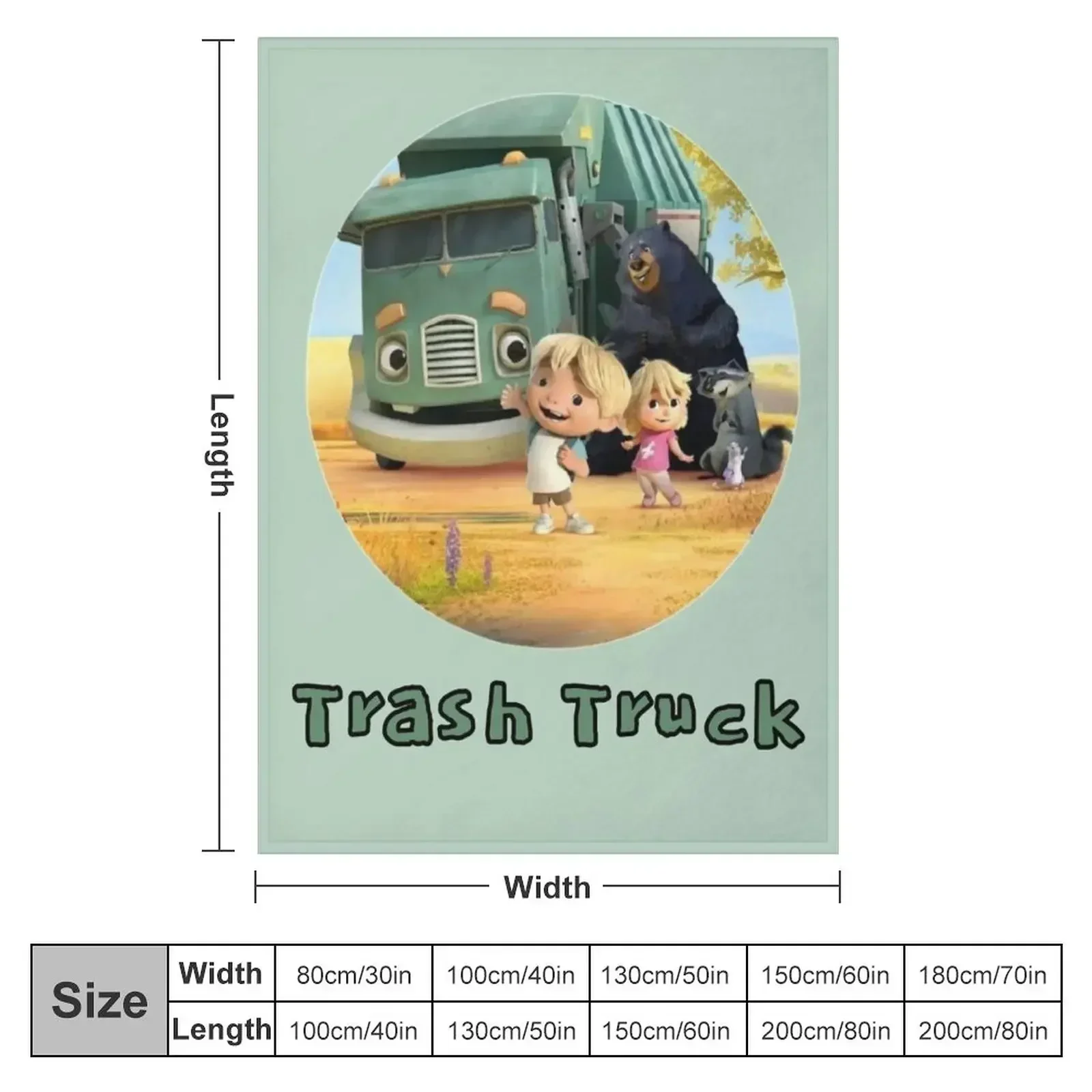 Trash Truck Netflix animation movie Throw Blanket Decorative Sofa sofa bed Blankets