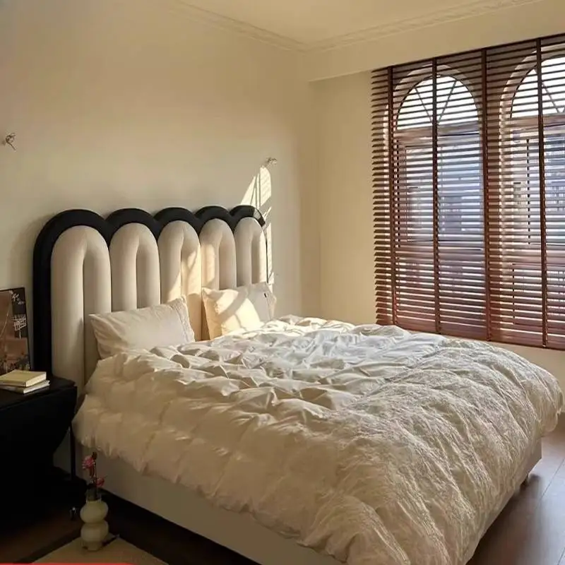 

Modern Luxury Cute Bed Bedrooms Accessories Oak Double Bases Frames Bed Solid Household Wood Style Cama Box Casal Furniture Home