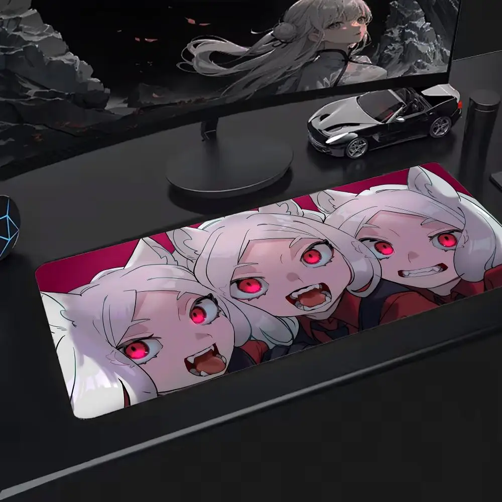 Super Helltaker Mouse Pad Keyboard Desk Mats, Kawai Rubber, Non-Slip Desk Mat, XXL90x40cm