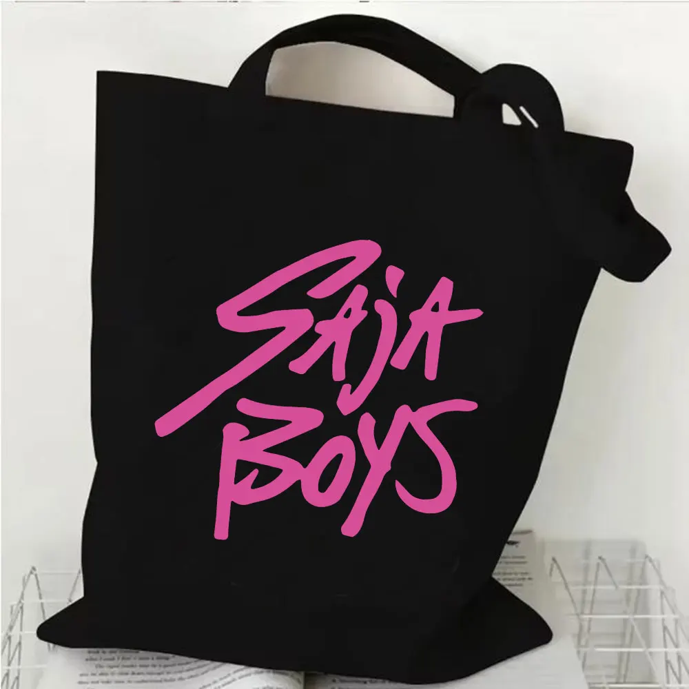 

2025 Movie KPop Demon Hunters Canvas Bag Shopping Bag Canvas Shopping Tote Bag for Fans Gift