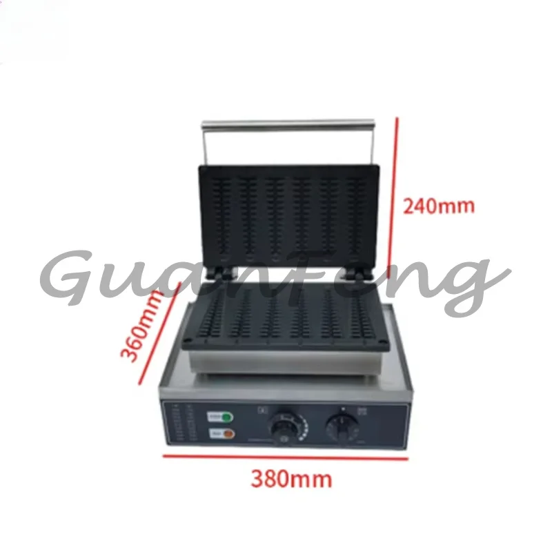 Electric  Waffle Stick Maker, Commercial 6-Piece Pine Tree Waffle Machine with Timer for Snack Shop