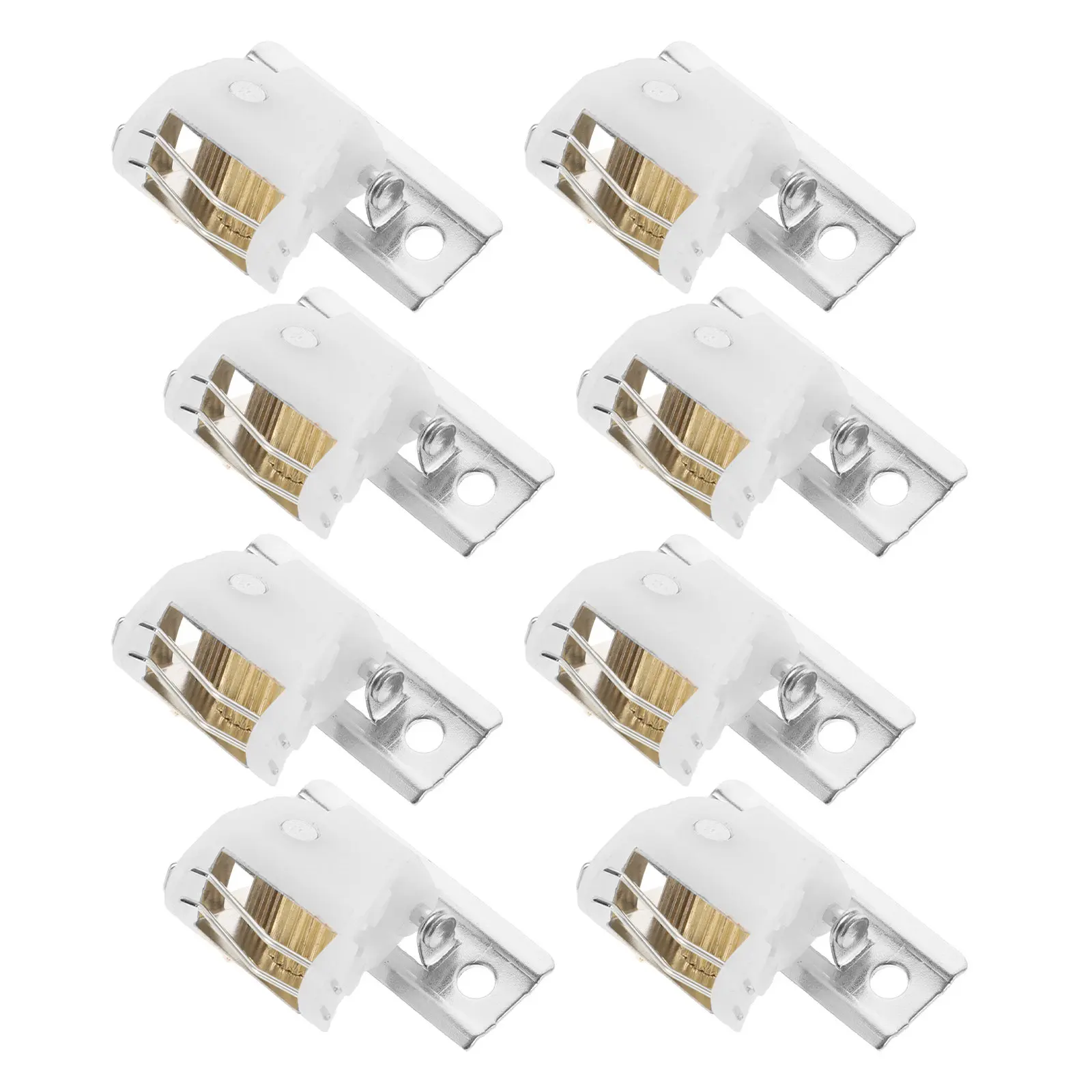 8Pcs Roman Shade Cord Lock System White Metal Cord Lock for Window Blind Hardware Replacement Roman Shade Lift Pulley Parts