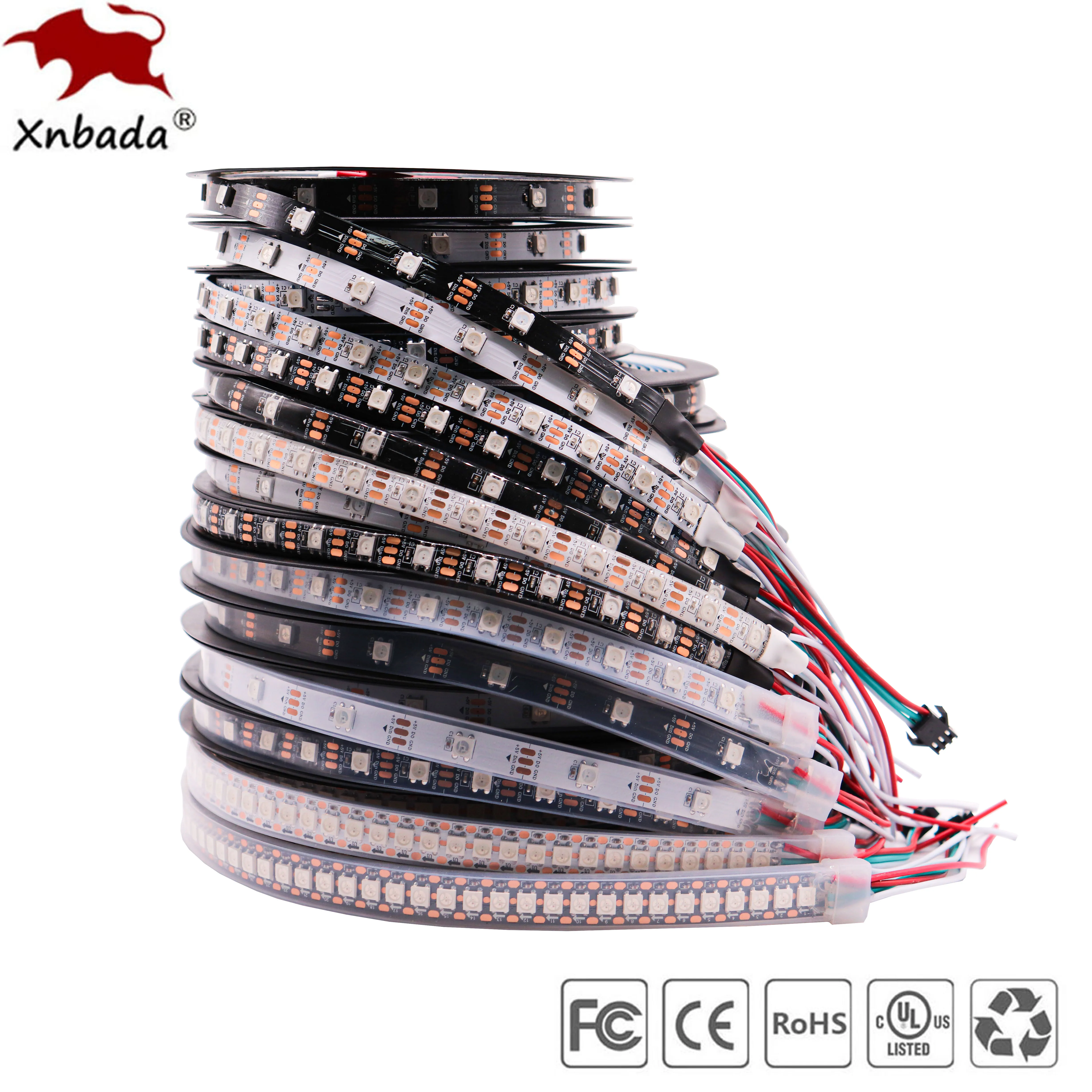 WS2812B RGBIC Led Strip Light 30/60/74/96/144Pixels/Leds/m WS2812 Individually Addressable Smart Led Tape IP30/65/67 DC5V