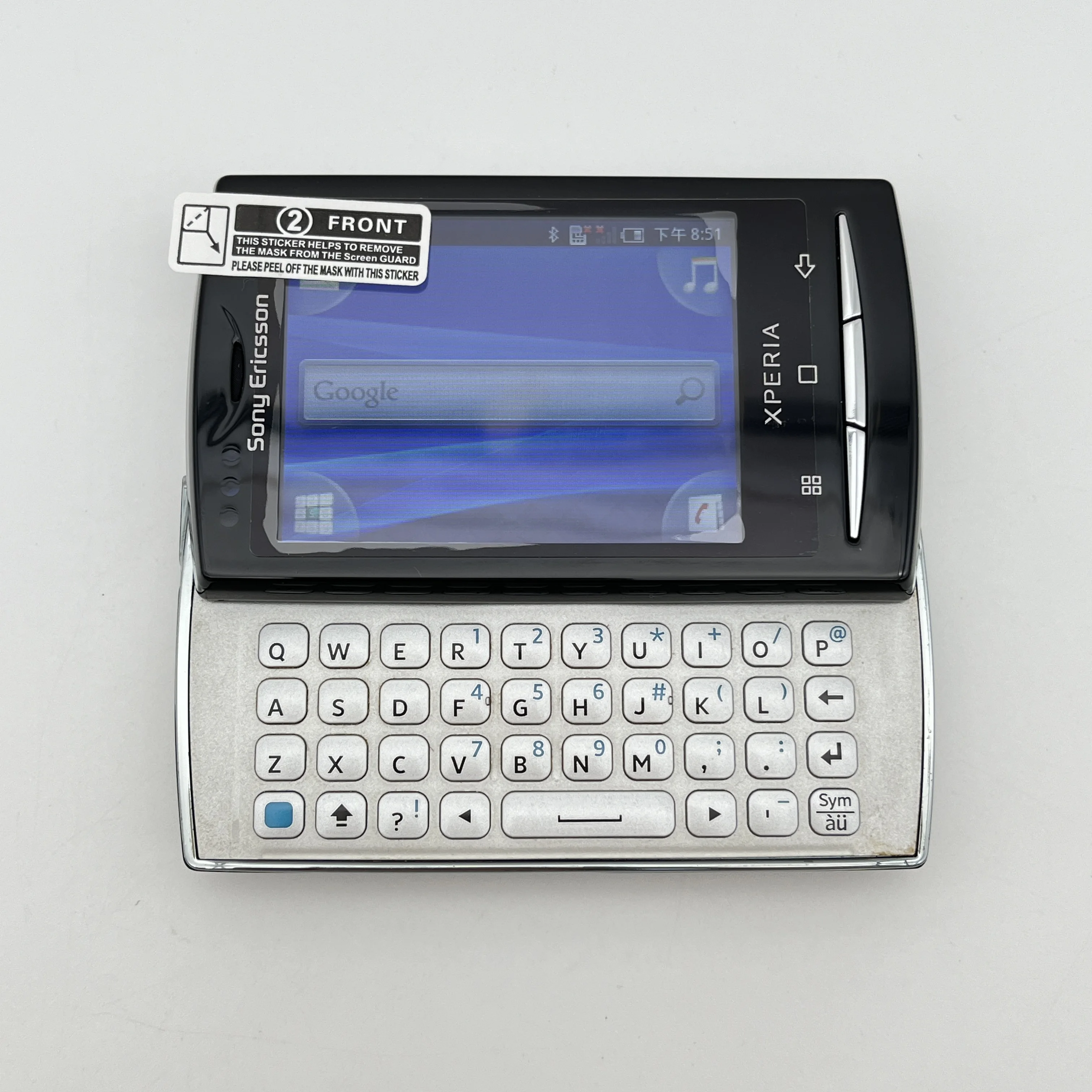 مجدد مفتوح سوني إريكسون Xperia X10 mini pro U20 بلوتوث QWERTY الهاتف الروسية العربية العبرية لوحة المفاتيح حالة جيدة