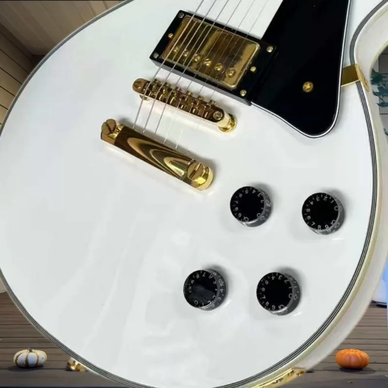 LPMK Electric Guitar Gold Covered Dual Coil Pickups Tune O Matic Bridge Classic 3 Way Control Short Scale Length Advanced Player