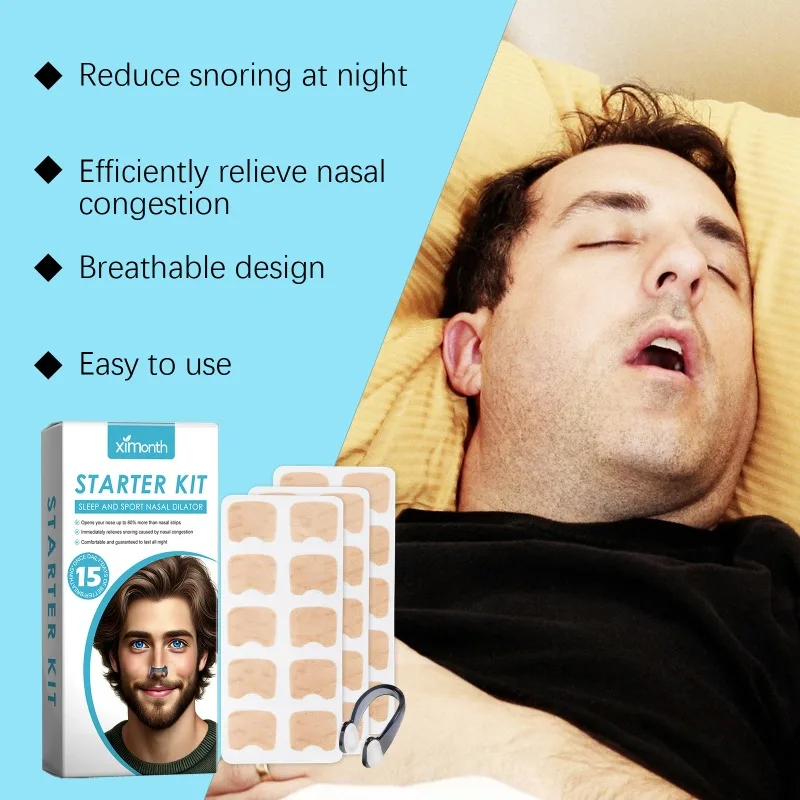 Snoring Care Kit Gentle Nose Cleansing Relieve Daily Discomfort  Easier Better Breathe Repair Nasal Ventilation Smooth Patch