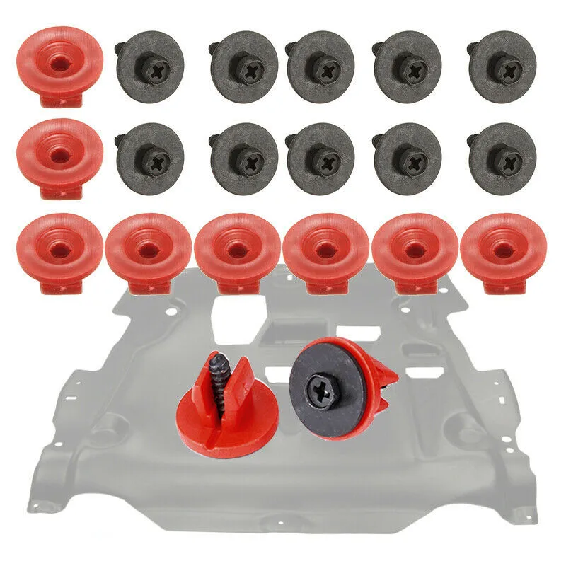 Clips de remplacement pour couvercle de sous-plateau de moteur Ford, compatible avec Focus C Max MK4, facile à installer, trou de 10mm x 8mm