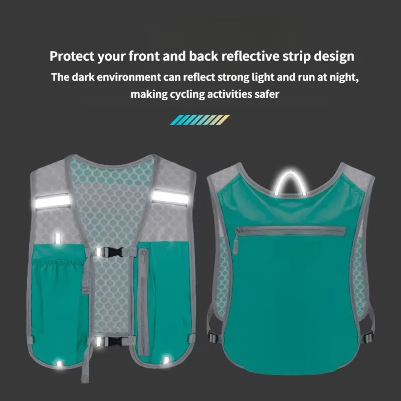 Rompi Lari Hidrasi Ransel Ultralight Rompi Jogging Hidrasi Pria Tas Sepeda Marathon Bernapas Botol Air 500ML