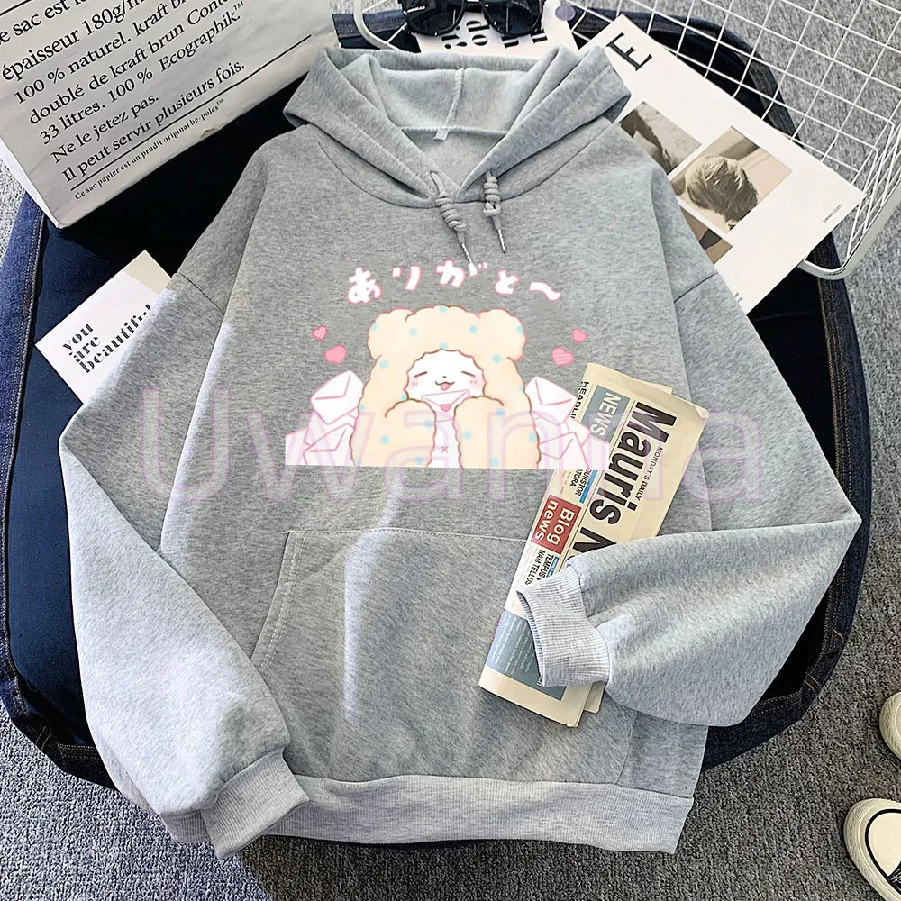 Эстетические толстовки с героями мультфильмов, женская толстовка с принтом Marumofubiyori, милая толстовка с капюшоном в японском стиле для девочек, топы в стиле Харадзюку, свитер Эстетические толстовки с героями мультфильмов, женская толстовка с принтом Marumofubiyori, милая толстовка с капюшоном в японском стиле для девочек, топы в стиле Харадзюку, свитер