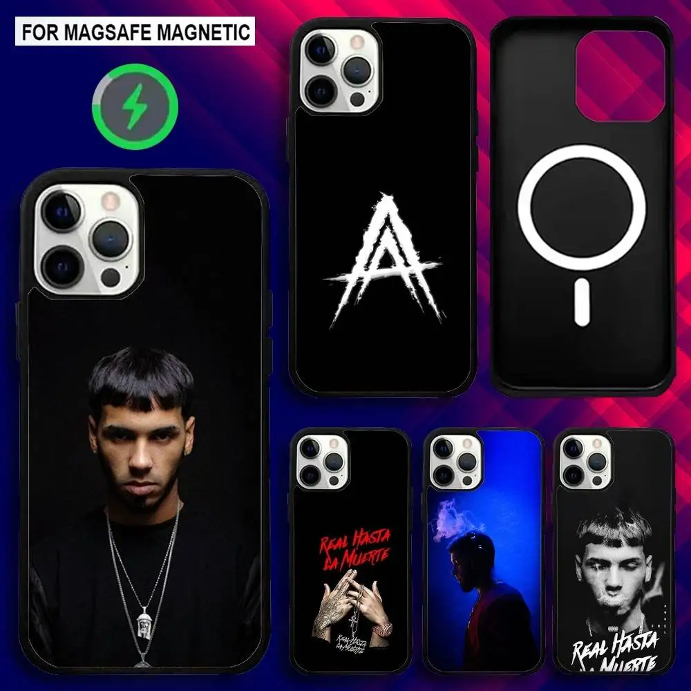 

A-Anuel AA Rapper Razones Phone Case For iPhone 16e,16,15,14,13,12,11,Plus,Pro,Max,Mini Magsafe Magnetic Wireless Charging
