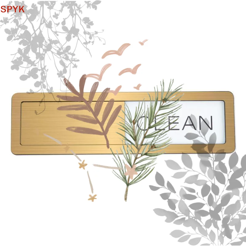 Dishwasher Magnet Clean Dirty Sign Premium Stainless Steel Black White Non Scratch Kitchen Decor Easy Read Slide