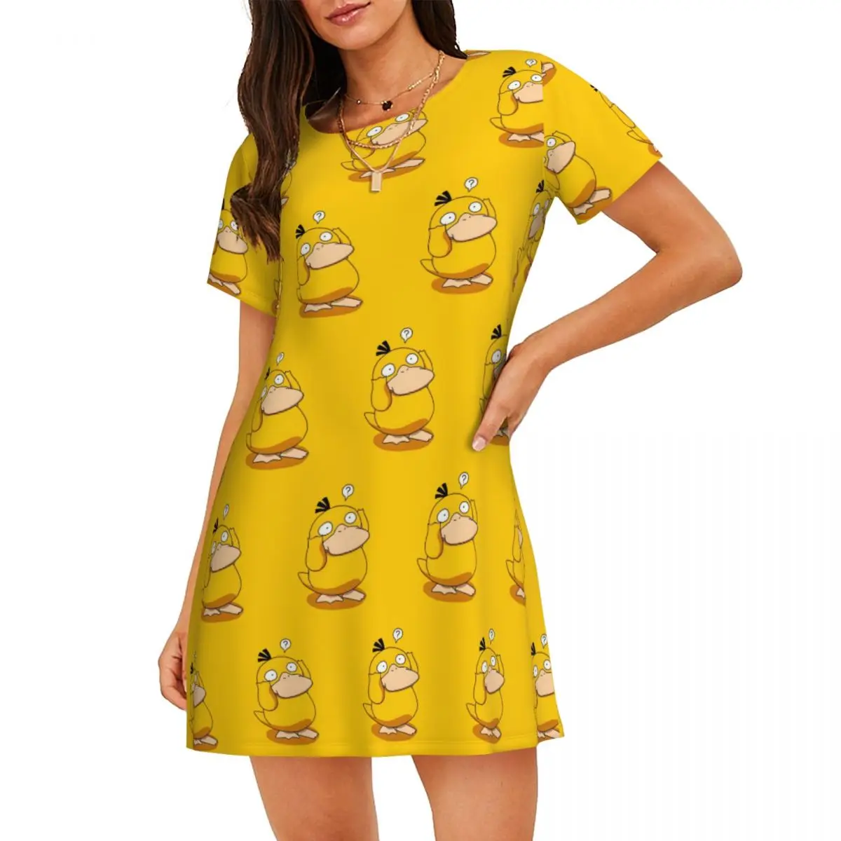 

Custom Ducks Short Sleeves Women Nightdress For Sleeping Womens Sleepshirts Dress Sleep Dress