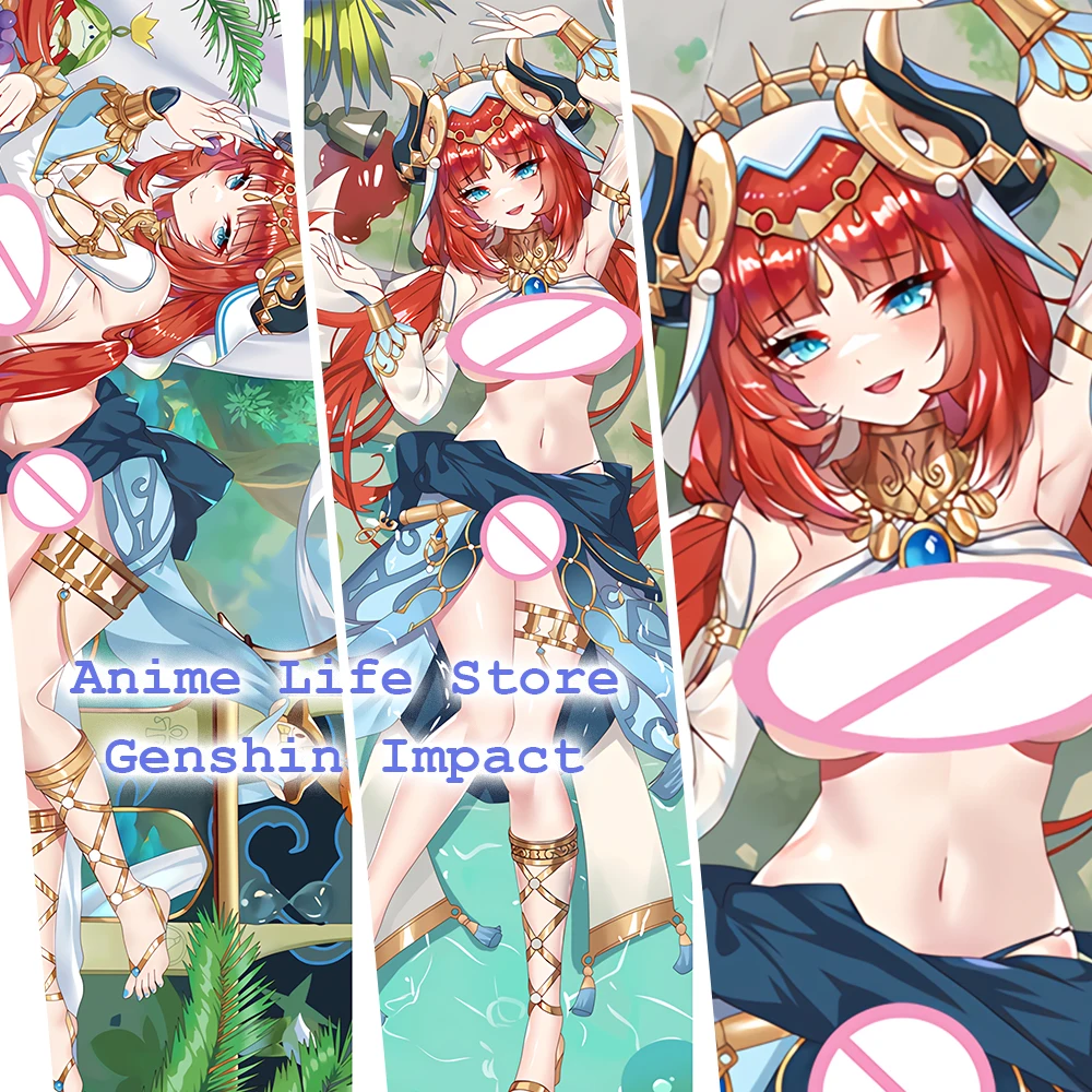 

Genshin Impact Nilou Cosplay Pillowcase Anime Game Dakimakura 2WAY Hugging Body Pillow Case Home Bed Decor Otaku Cushion Cover