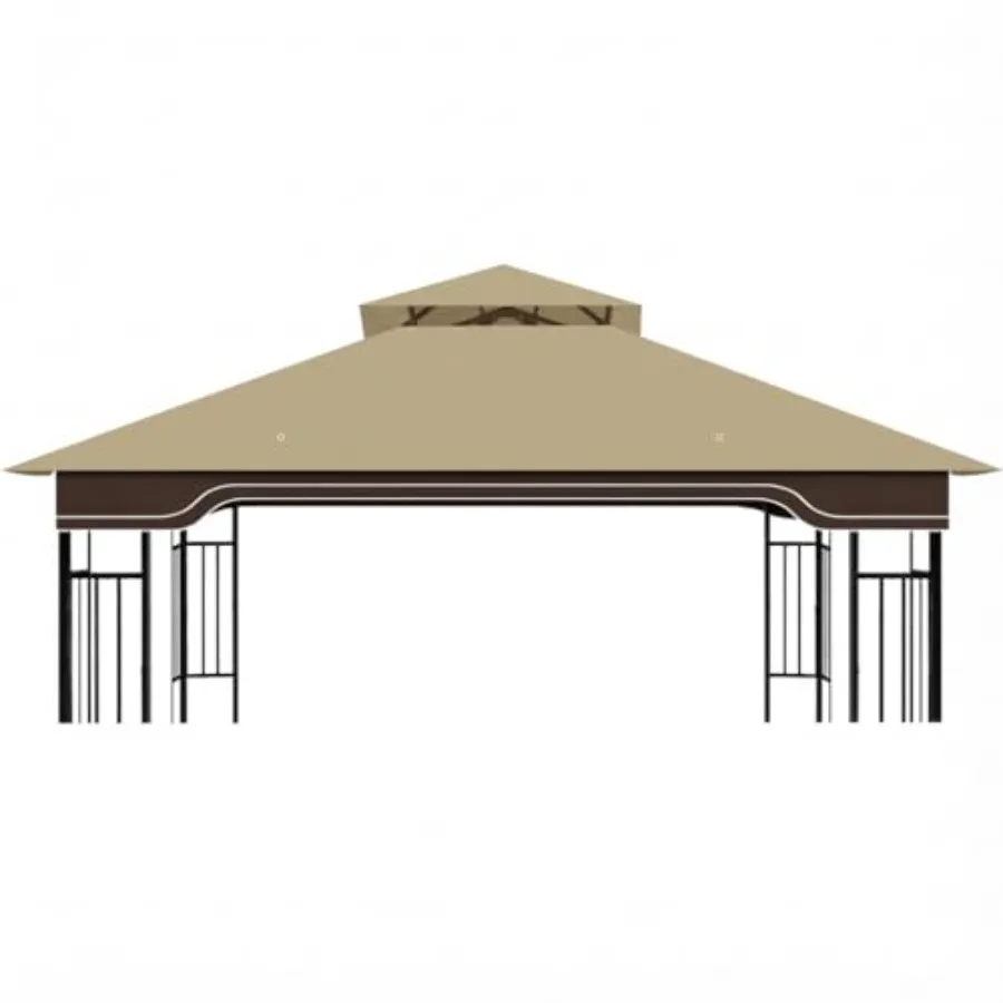 

Replacement Gazebo Canopy for 10x12 Regency II Model L-GZ798PST Heavy-Duty Ripstop Waterproof and UV Protective Top Cover