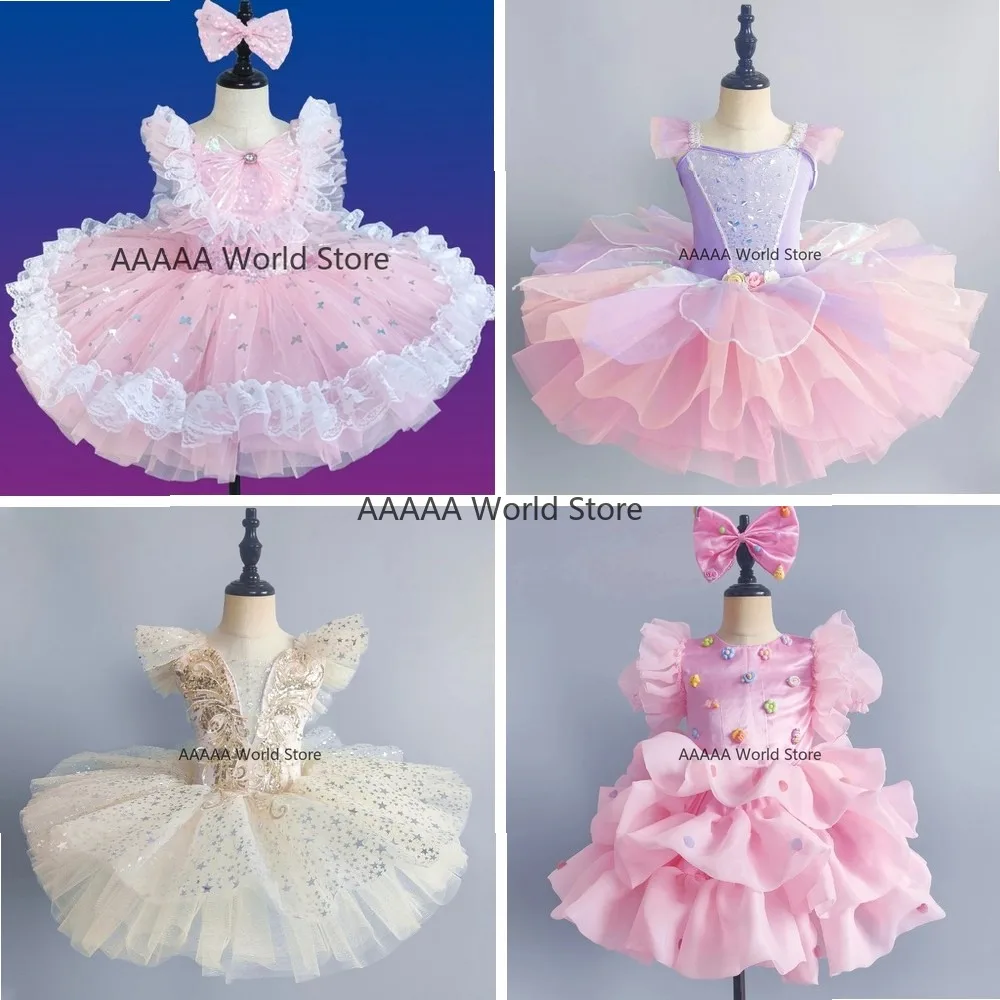 

Girls Ballet Tutu Dress Princess Fairy Cosplay Costume for Kids Dance Performance Party Stage Wear