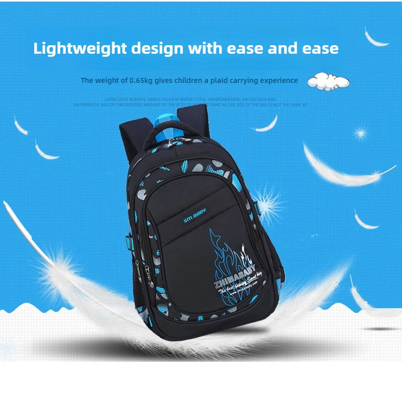 Waterproof Lightweight School Backpack for Kids 6-12 Years Durable Large Capacity Student Bookbag Boys Girls254
