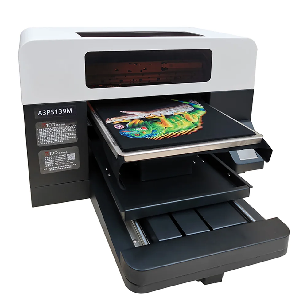 New Arrival 6 Colors A3 T-shirt DTG Inkject Printer With For T-shirt Painting