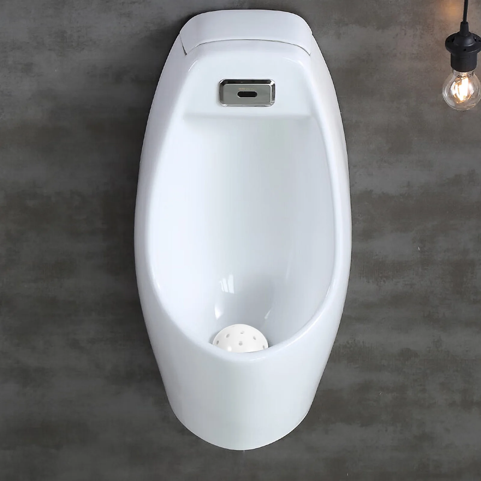 

Ceramic Urinal Drain Cover Durable Stopper Design for Home Bathroom Offices Quick Simple Installation