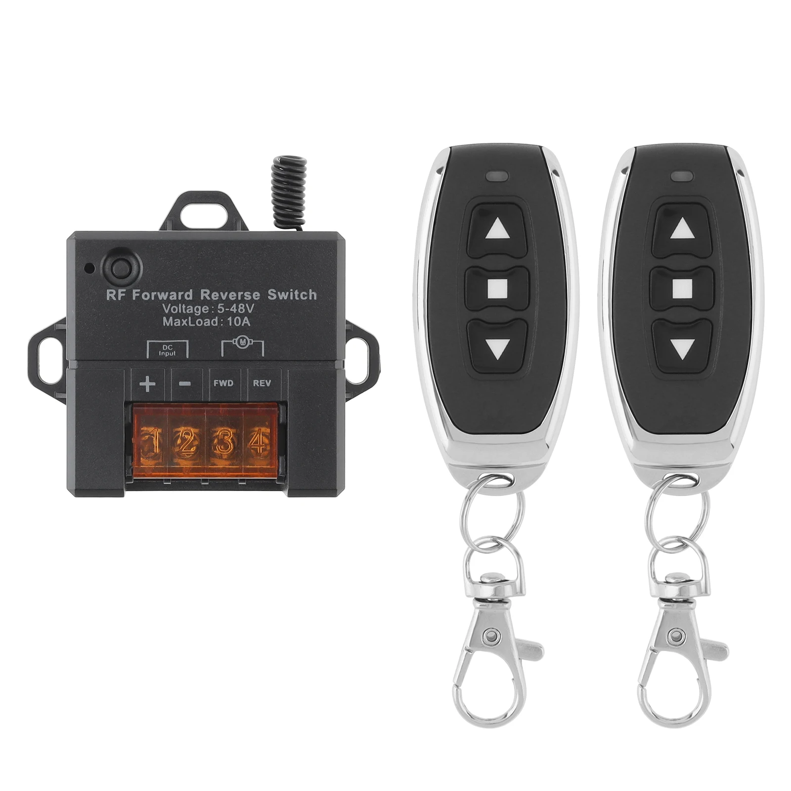 Forward Reverse Remote Control Switch for DC Motor DC 5V-48V 10A Linear Actuator Controller Winch Solenoid Relay Contactor