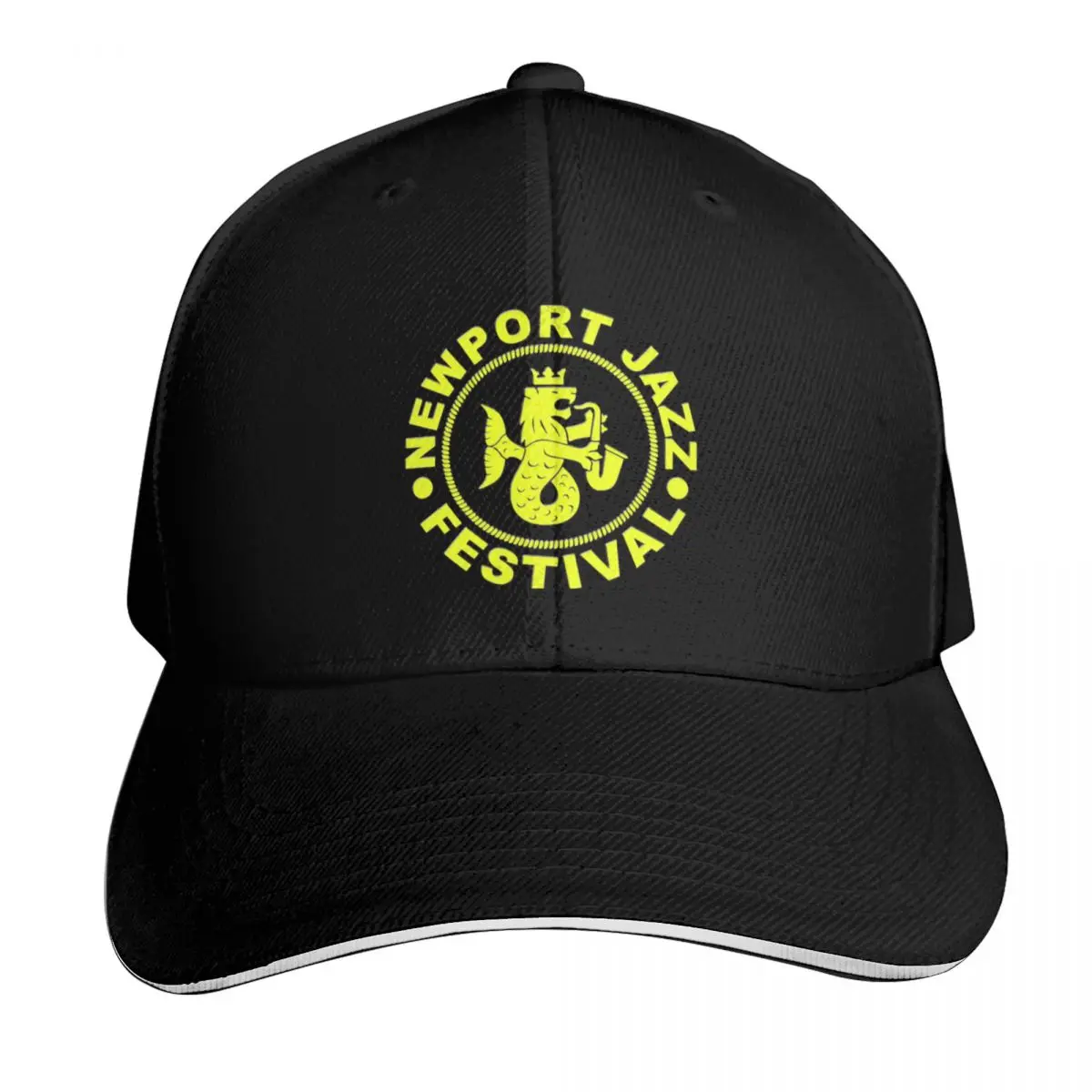 

Newport Jazz Festival Yellow Baseball Cap Sports Cap foam party Hat New In Hat black Women Beach Fashion Men's