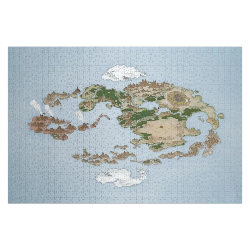 

AVATAR the Last Airbender full color detailed map Jigsaw Puzzle Jigsaw Custom With Personalized Photo Puzzle