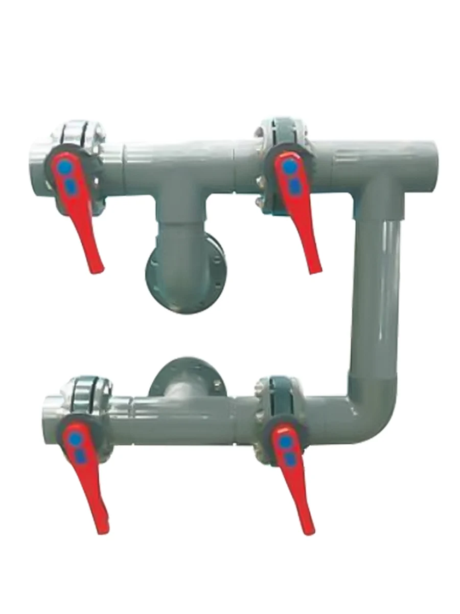 Swimming pool multiple control valves pipeline four valves sand cylinder manual control valve