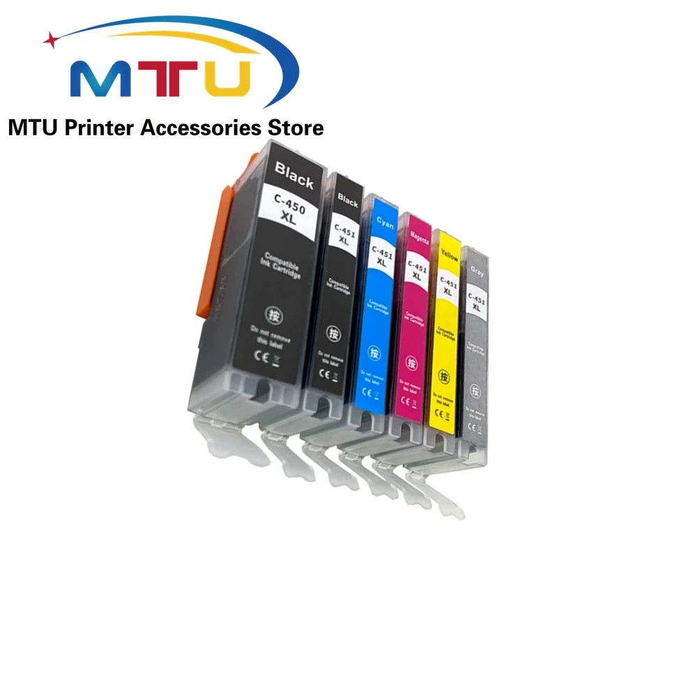 

1 комплект картриджей PGI-450 CLI-451 для CANON IP7240 MG5440 MG5540 MG6440 MG7540 MX924 IX6840 IP8740