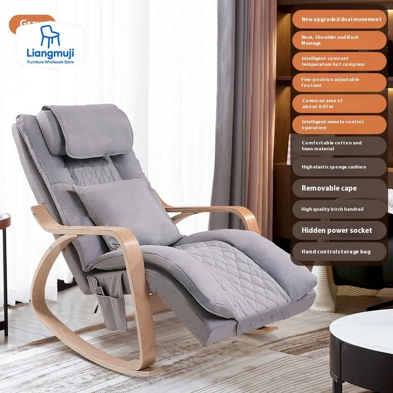 #Newly Upgraded Multifunctional Massage Chair with Roller Heating and Vibration Full Body Massage Lounge Chair Recliner Chair