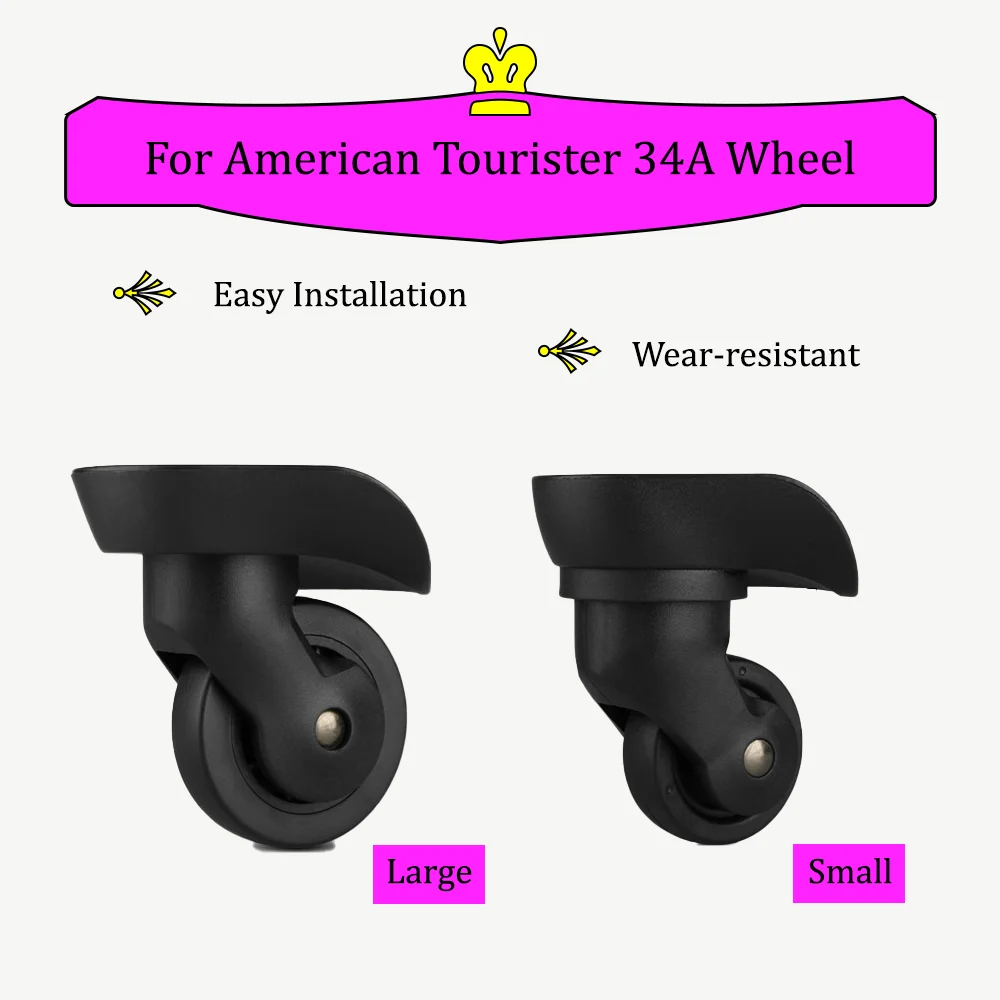 Adapt To American Tourister 34A Luggage Hard Shell Box Repair Universal Wheels For Hongsheng A-23 Suitcase Replacement Rollers