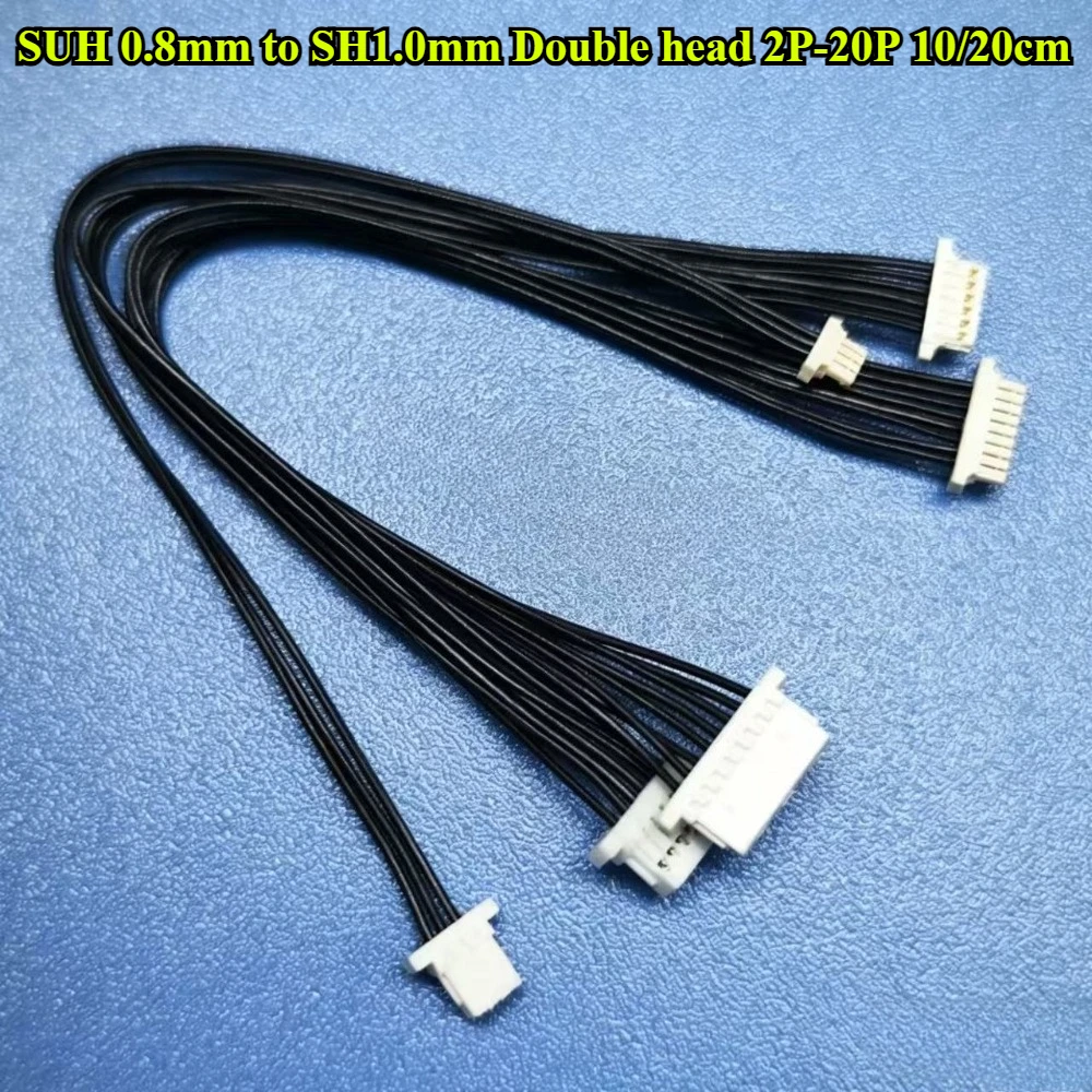 SUH0.8mm to SH1.0mm Double head Same/Reverse Direction 2P/3P/4P/5P/6P/7P/8P/9P/10P/12P/14P/15P/16P/18P/20P Terminal Wire 10/20cm