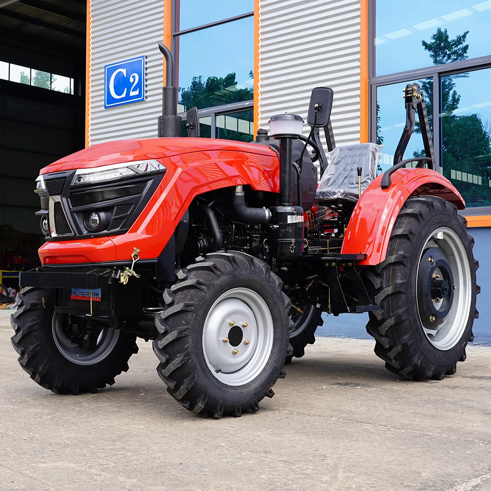 504 Small Mini Agricultural 4x4 Wheeled Tractor for Farming