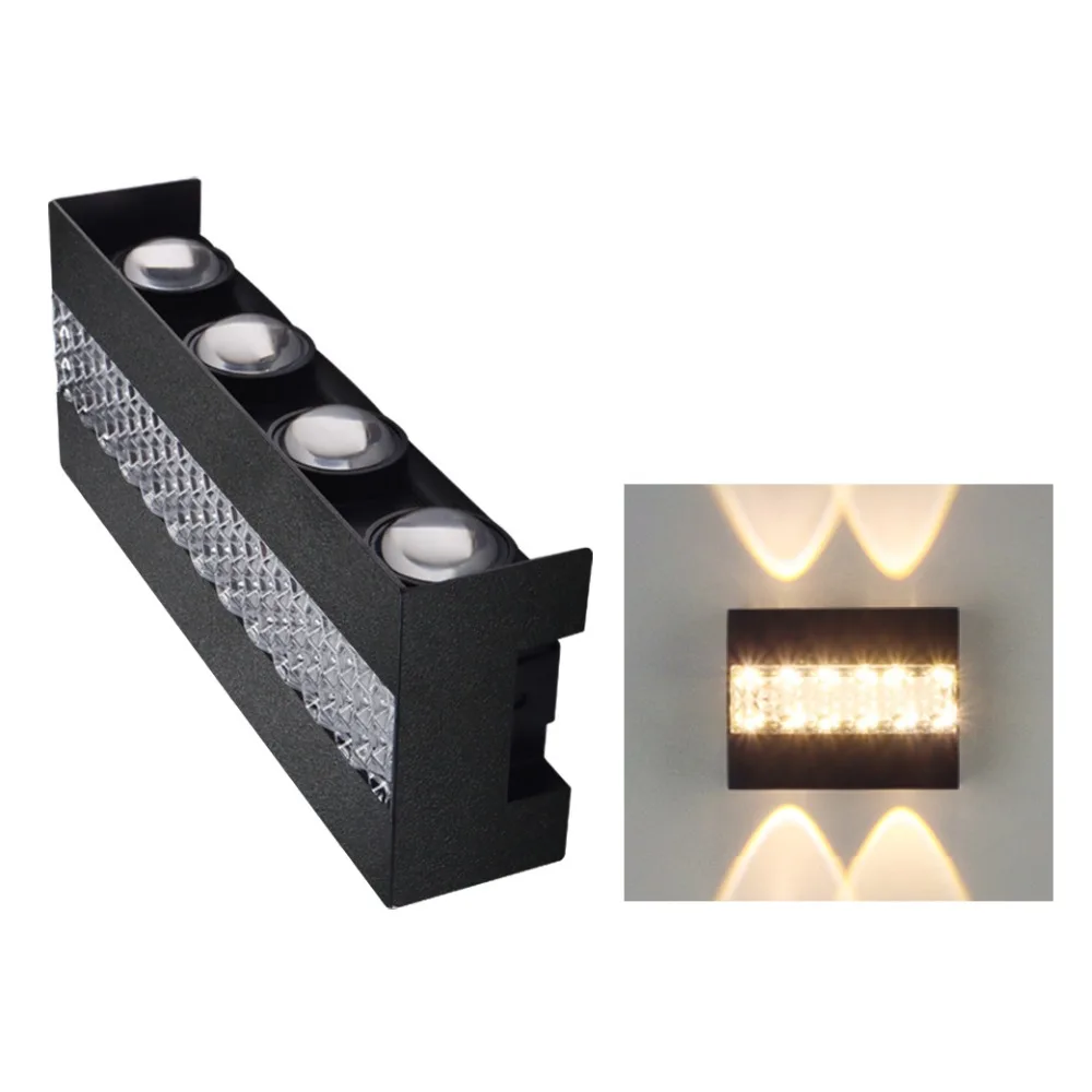 

AC85-265V LED Wall Lamp Up Down Illumination 10W/8W/6W Outdoor Wall Lantern Energy Saving Warm/RGB Lights Wall Washer Light