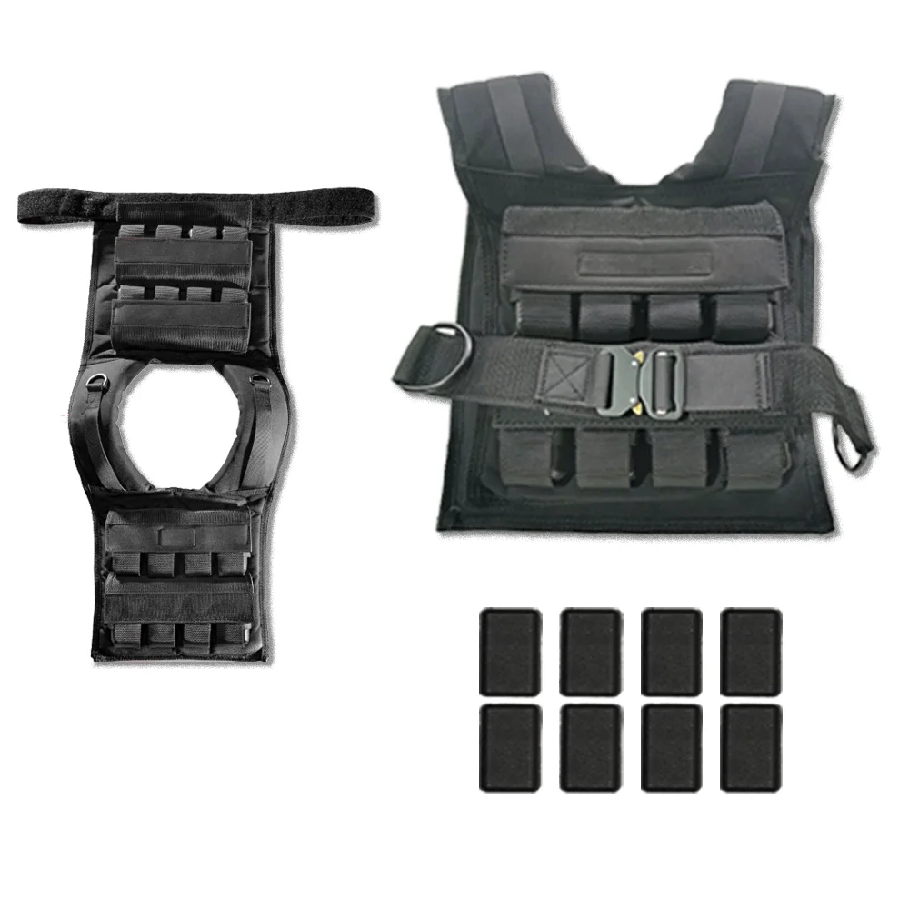 

Adjustable Tactical Adult Fitted Breathable Weight Sports Training Compression Sensory Vest Fitness Plates Custom for Men