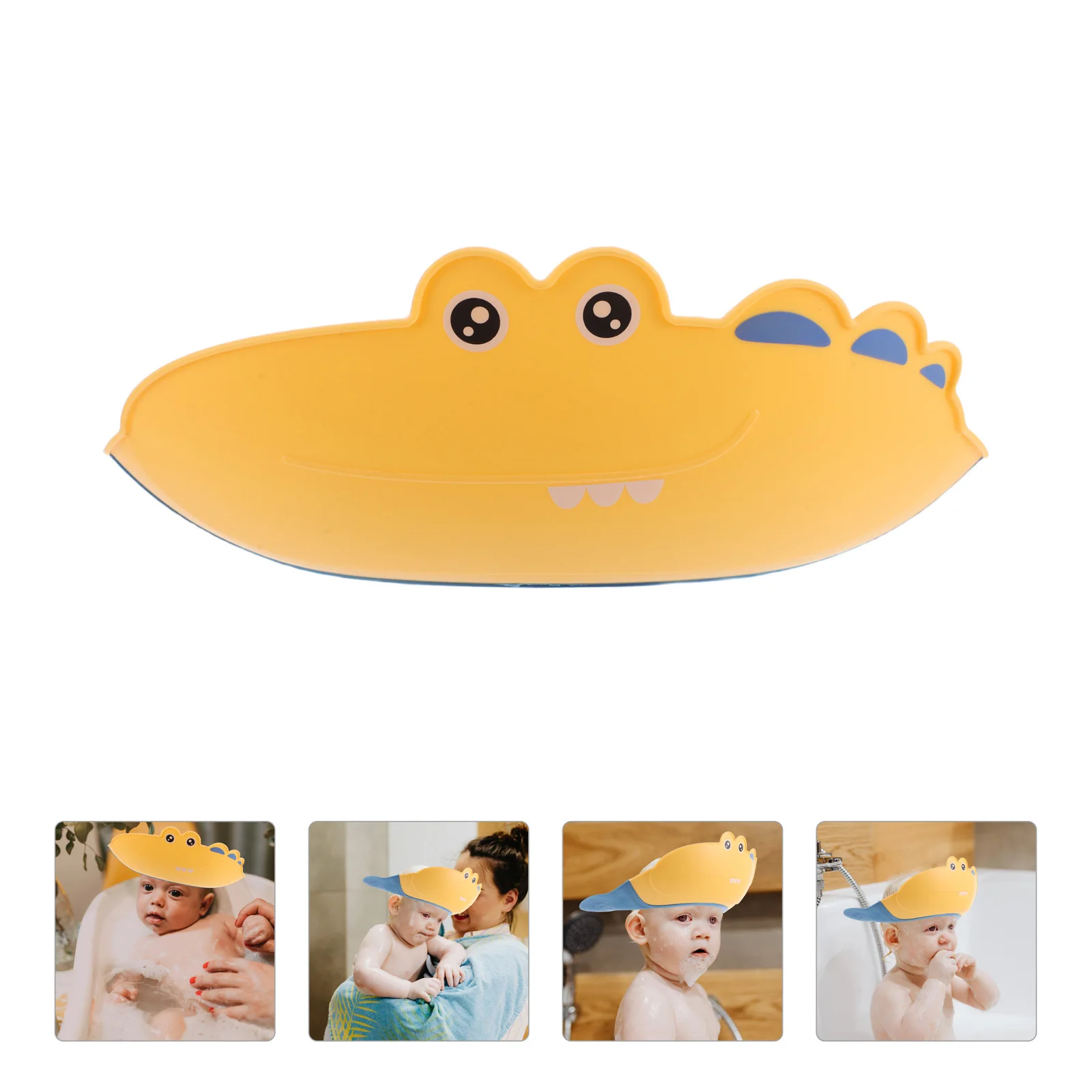 

Adjustable Waterproof Kids Shower Cap Toddler Hair Washing Shield Bath Visor Hat Soft Children Shampoo Cap Eye Ear Protection