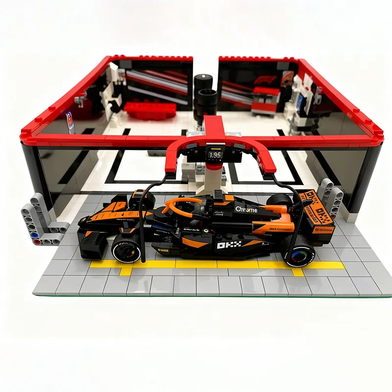 687pcs-moc-f1-f1-garage-pit-city-champions-scale-modification-model-building-blocks-christmas-gift-toy-architecture-birthday