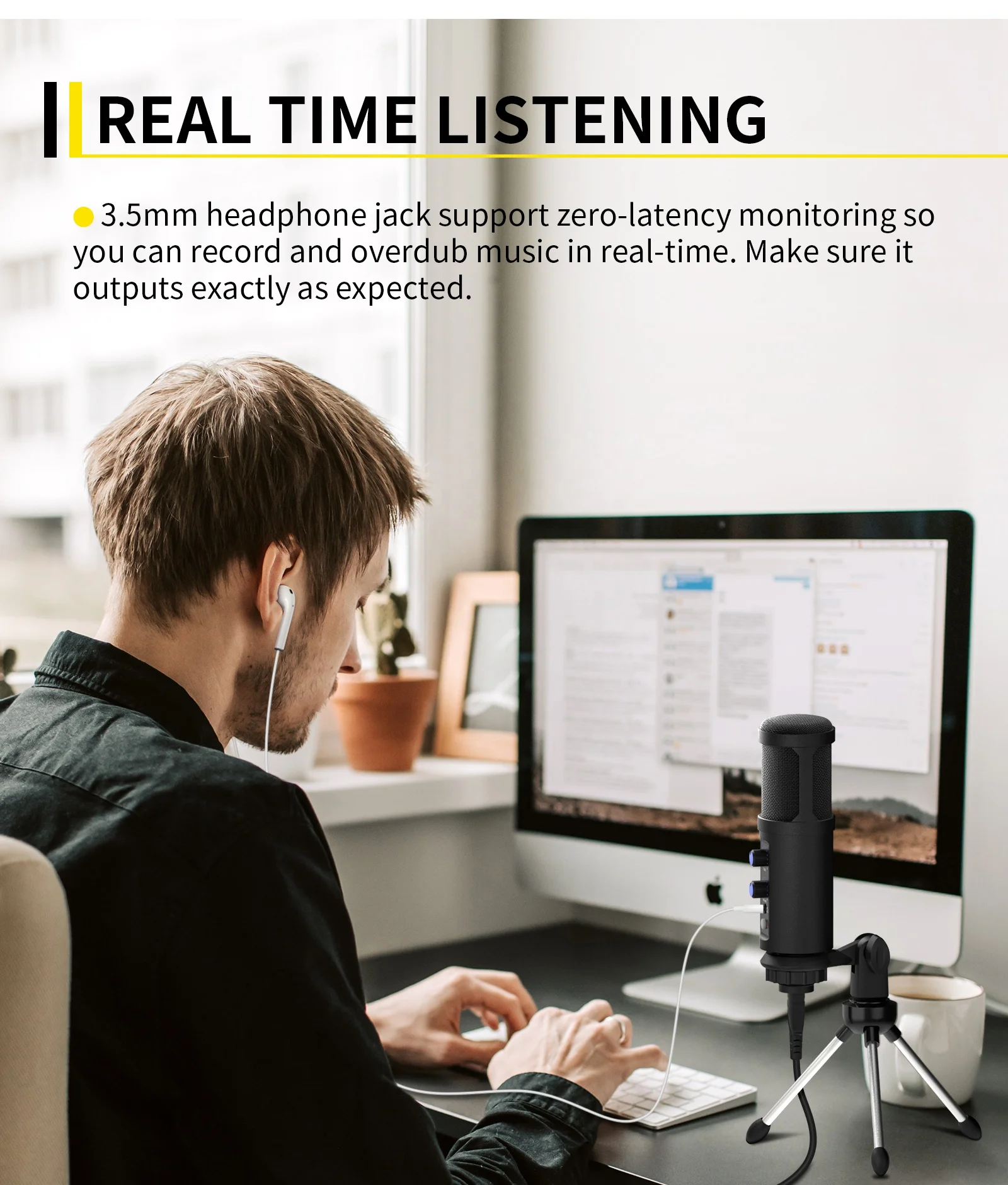 Ten items TLF Xtuga Best Usb Mic Condenser Bm 990 Microphone Studio Condenser Set With Canton Power